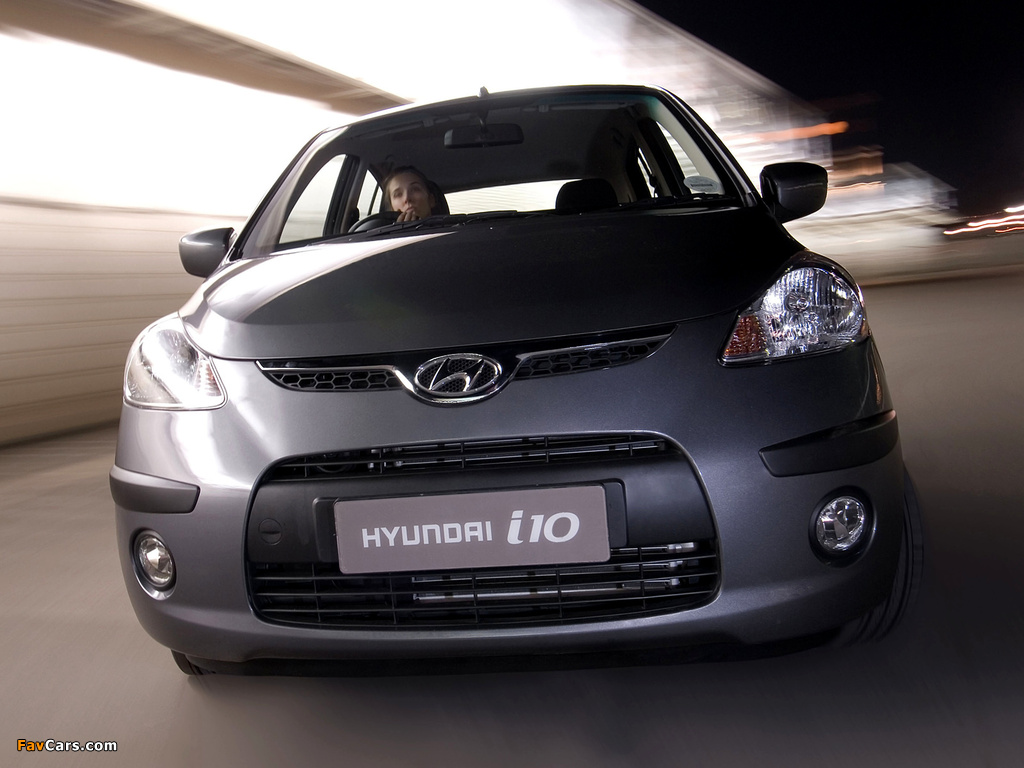 Hyundai i10 ZA-spec 2008–11 wallpapers (1024 x 768)