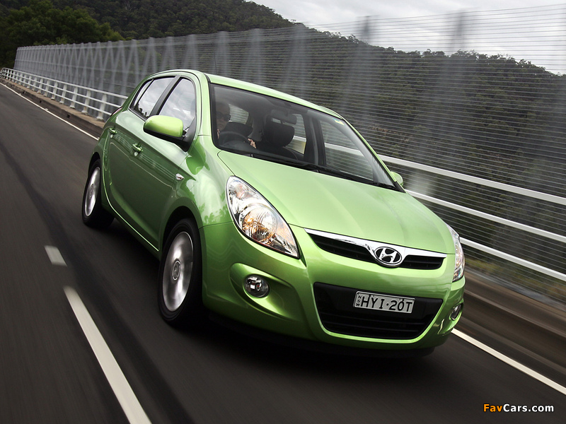 Pictures of Hyundai i20 5-door AU-spec 2010–12 (800 x 600)