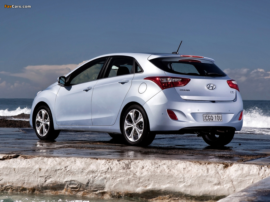 Hyundai i30 5-door AU-spec (GD) 2012 pictures (1024 x 768)