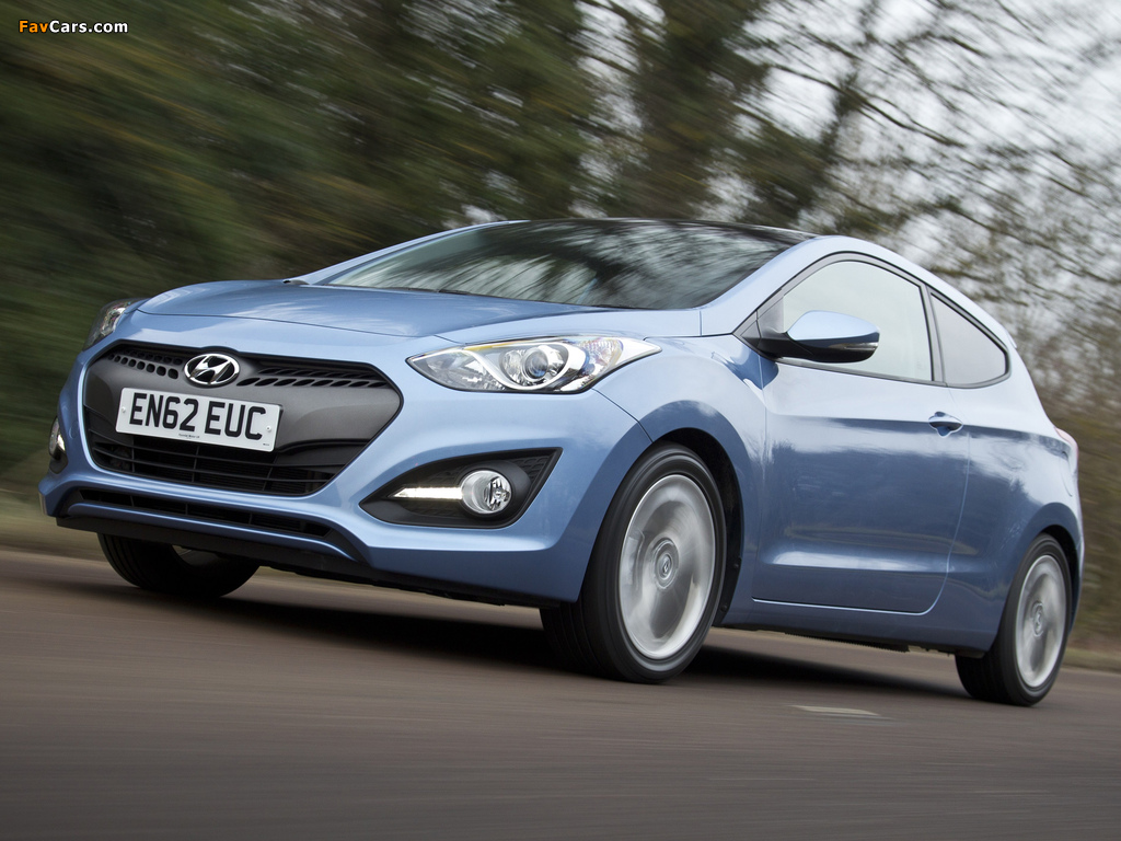 Hyundai i30 3-door UK-spec (GD) 2013 wallpapers (1024 x 768)