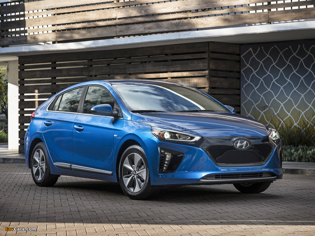 Hyundai IONIQ electric North America 2017 images (1024 x 768)