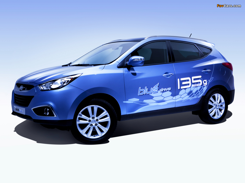 Hyundai ix35 Blue Drive 2010 wallpapers (1024 x 768)