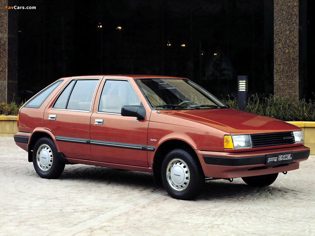 Hyundai Pony Excel 1985–89 pictures (1024 x 768)