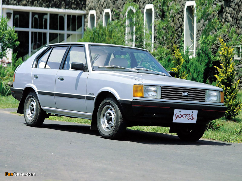 Pictures of Hyundai Pony Hatchback 1982–90 (800 x 600)