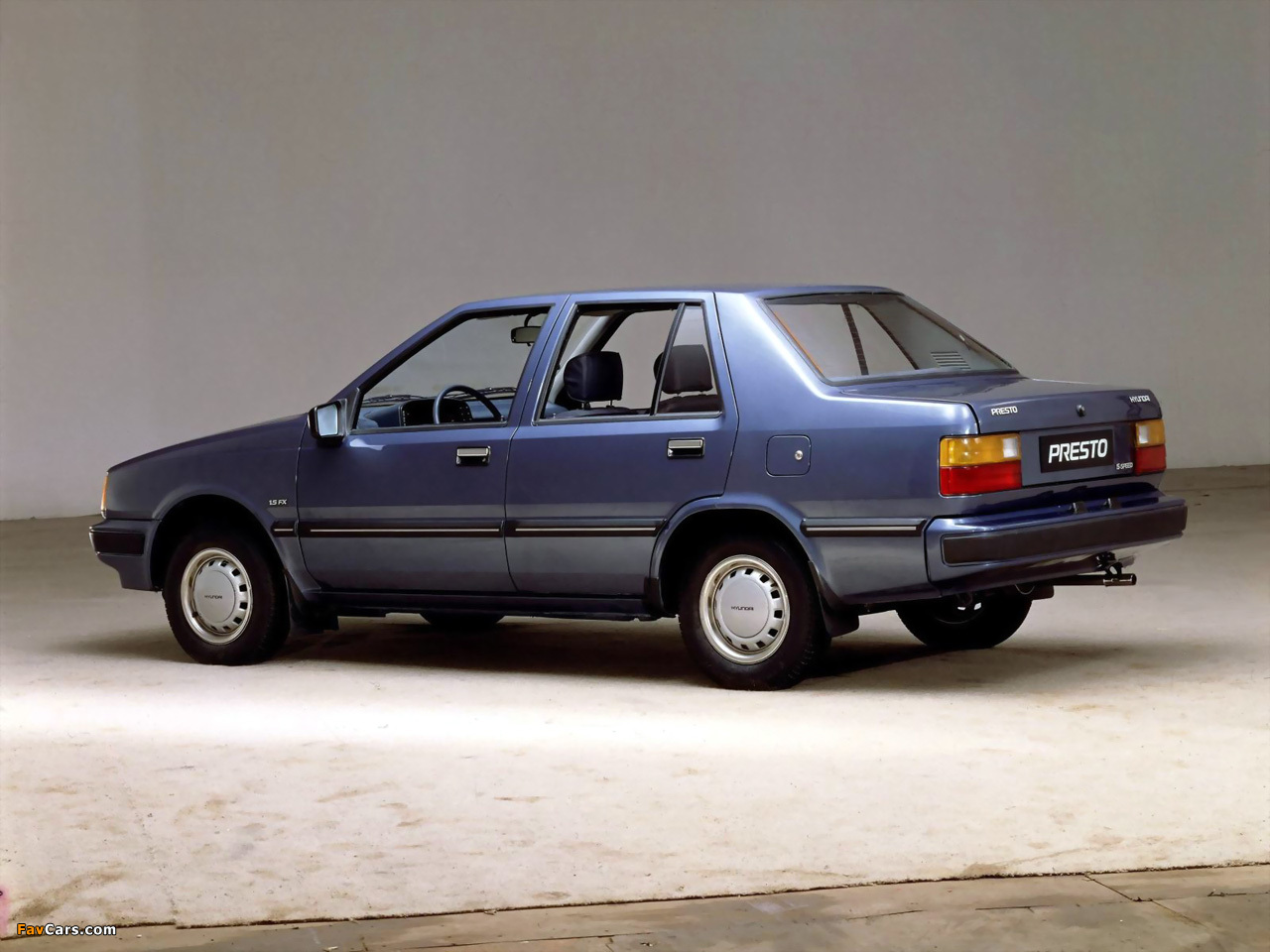 Hyundai Presto Sedan (X1) 1985–89 photos (1280 x 960)