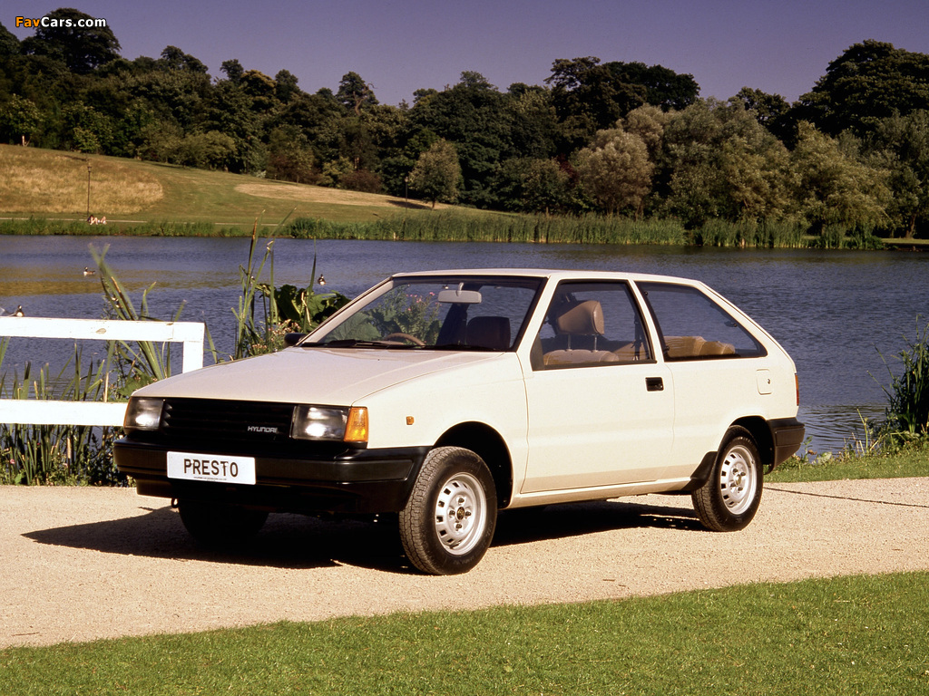 Hyundai Presto 3-door UK-spec (X1) 1985–89 wallpapers (1024 x 768)