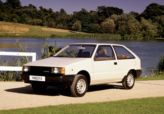 Hyundai Presto 3-door UK-spec (X1) 1985–89 wallpapers