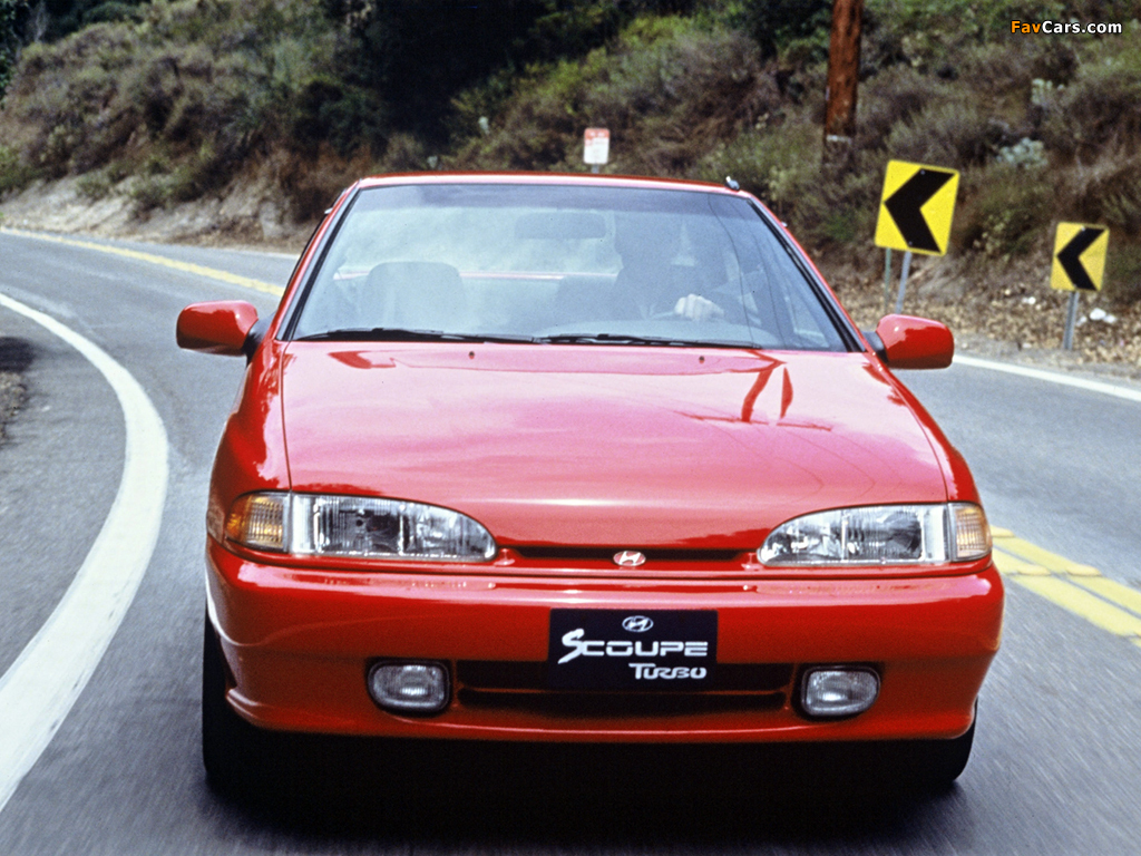 Hyundai S Coupe Turbo US-spec 1992–95 photos (1024 x 768)