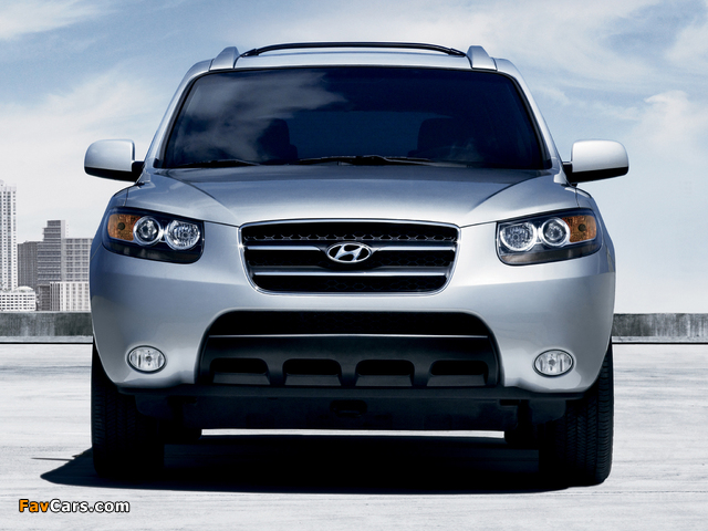 Hyundai Santa Fe US-spec (CM) 2006–09 photos (640 x 480)