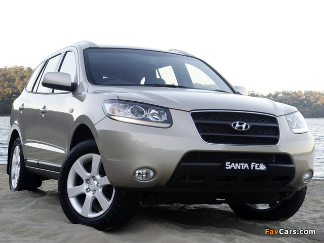 Hyundai Santa Fe AU-spec (CM) 2006–09 wallpapers (640 x 480)