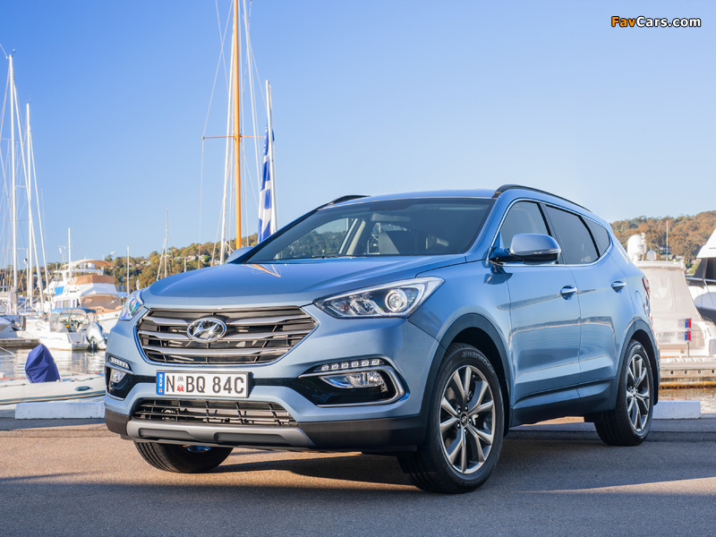 Hyundai Santa Fe "30" (DM) 2016 pictures (800 x 600)