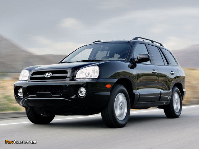 Hyundai Santa Fe US-spec (SM) 2004–06 images (640 x 480)