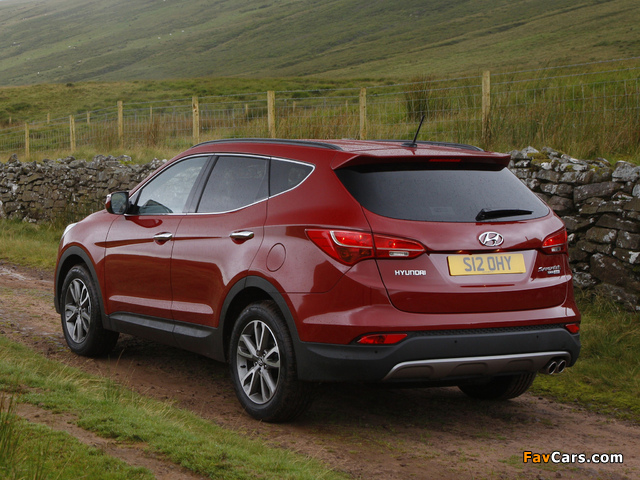 Pictures of Hyundai Santa Fe UK-spec (DM) 2012 (640 x 480)