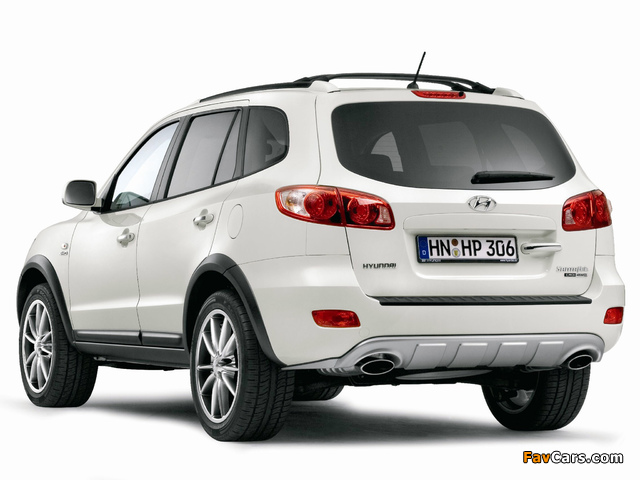 Hyundai Santa Fe Vanilla White (CM) 2007 wallpapers (640 x 480)