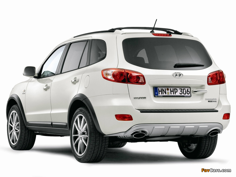 Hyundai Santa Fe Vanilla White (CM) 2007 wallpapers (800 x 600)