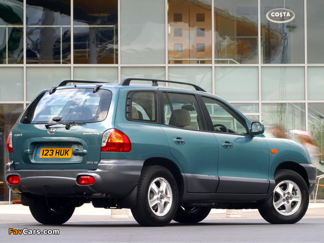 Hyundai Santa Fe UK-spec (SM) 2000–04 wallpapers (640 x 480)