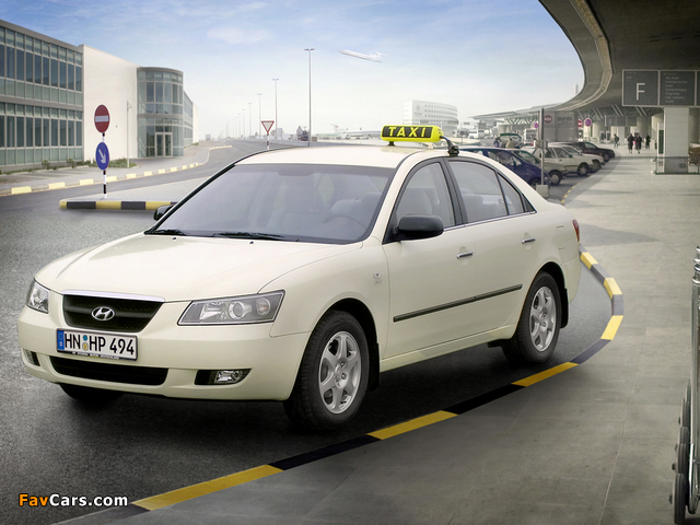 Hyundai Sonata Taxi (NF) 2004–07 images (640 x 480)