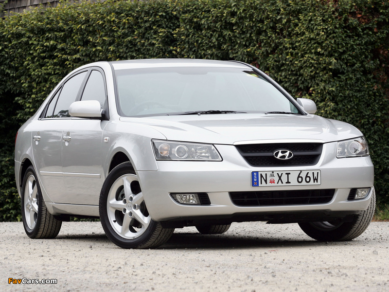 Pictures of Hyundai Sonata AU-spec (NF) 2005–07 (800 x 600)