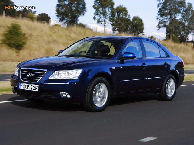 Pictures of Hyundai Sonata AU-spec (NF) 2008–10 (640 x 480)