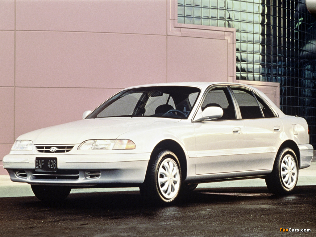 Hyundai Sonata US-spec (Y3) 1993–96 wallpapers (1024 x 768)