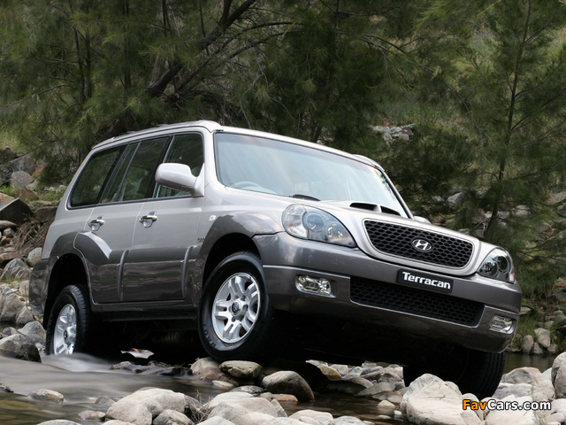 Hyundai Terracan AU-spec 2004–07 wallpapers (640 x 480)