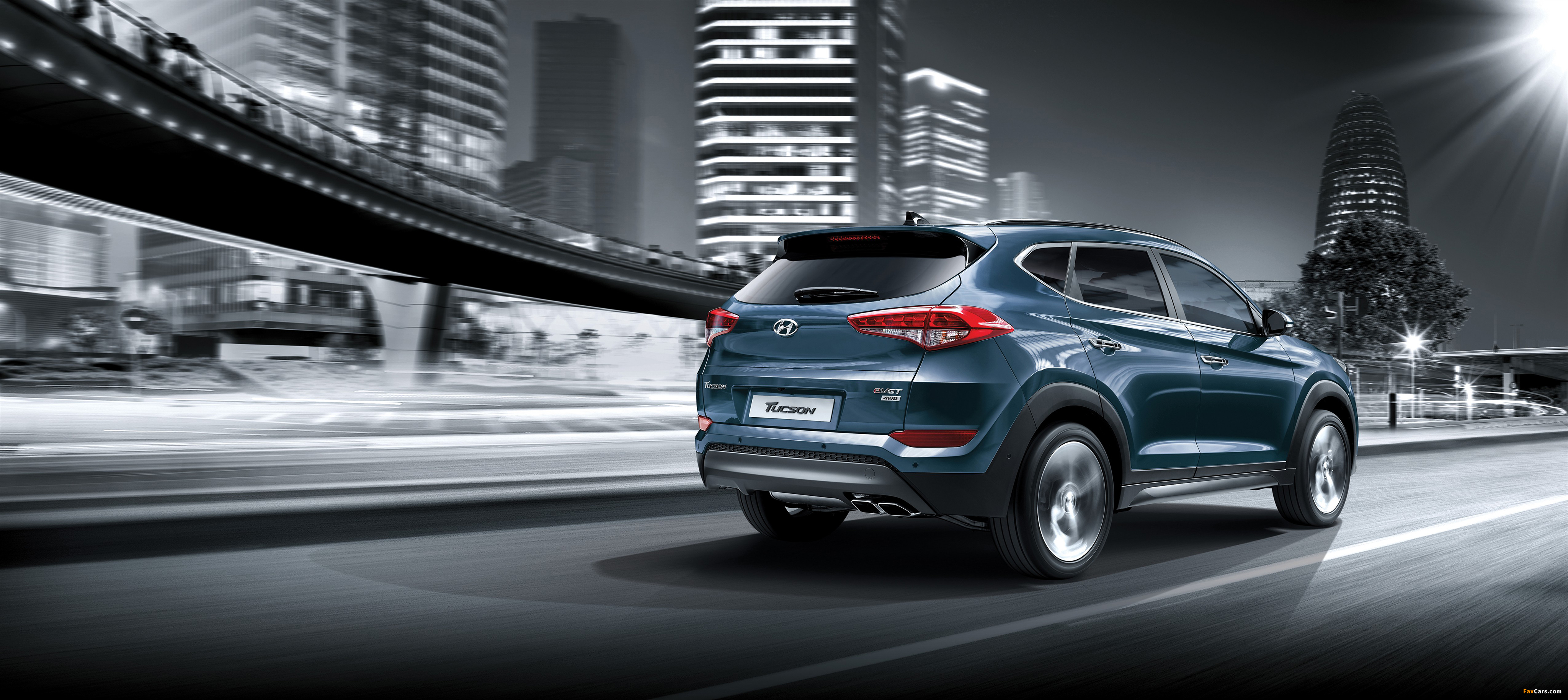 Hyundai Tucson 2015 wallpapers (4096 x 1830)