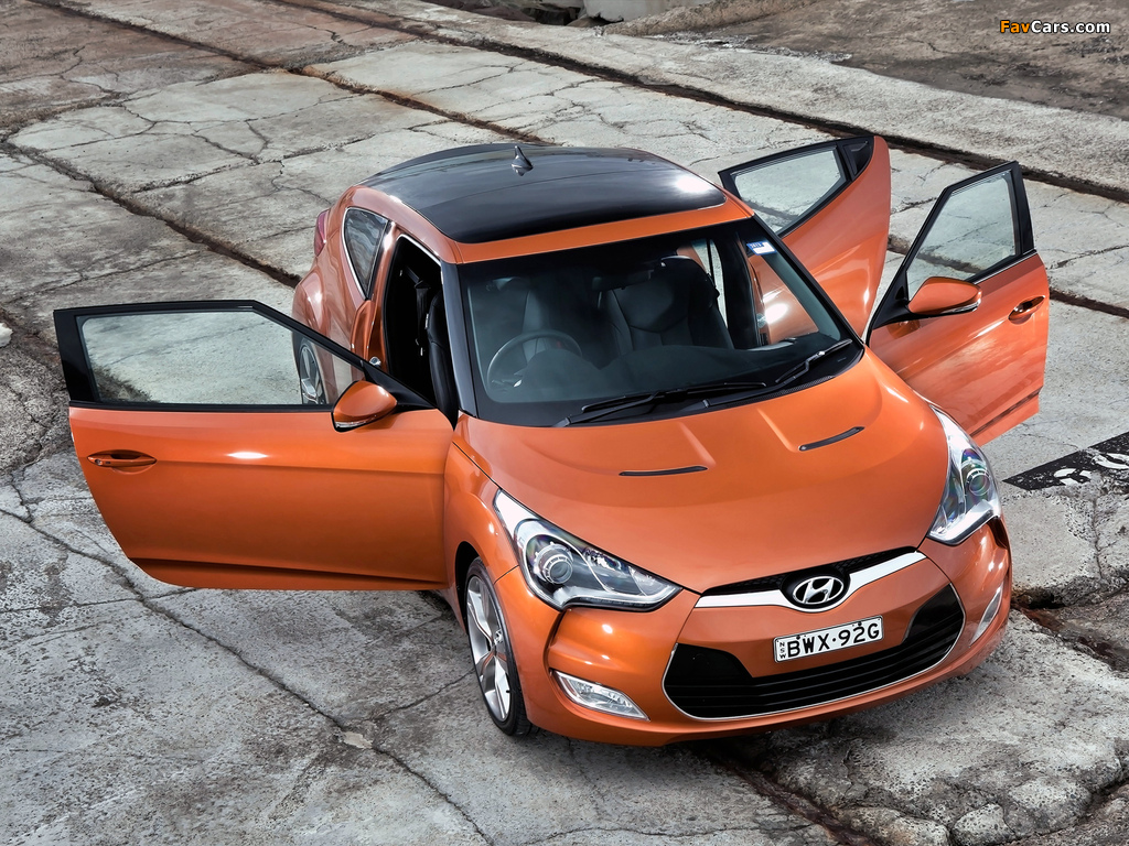 Pictures of Hyundai Veloster AU-spec 2012 (1024 x 768)