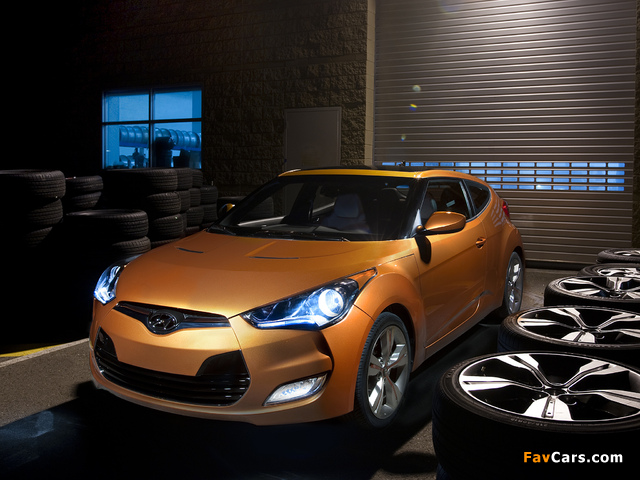 Hyundai Veloster US-spec 2011 wallpapers (640 x 480)