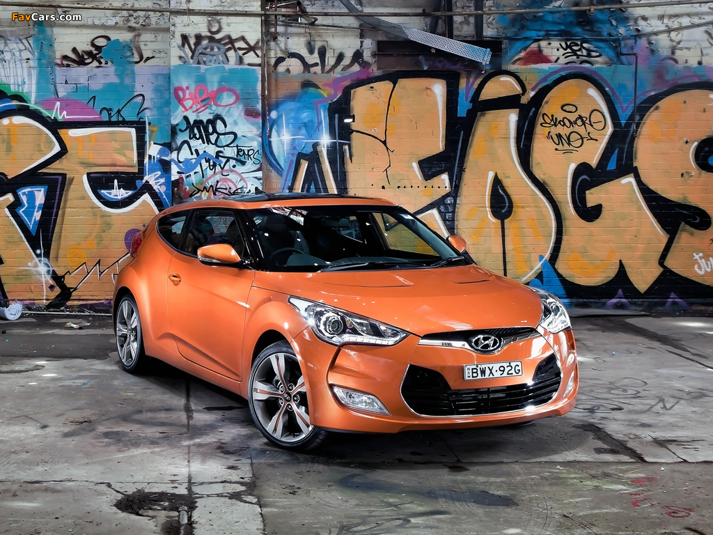 Hyundai Veloster AU-spec 2012 wallpapers (1024 x 768)