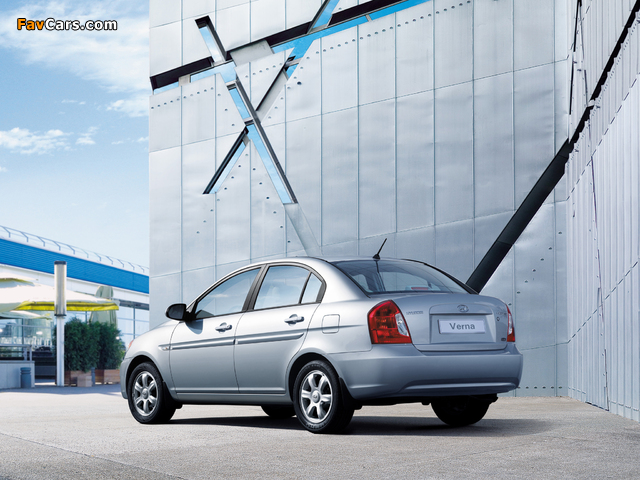 Hyundai Verna 2006–09 photos (640 x 480)
