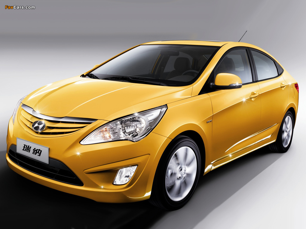 Hyundai Verna (RB) 2010 wallpapers (1024 x 768)