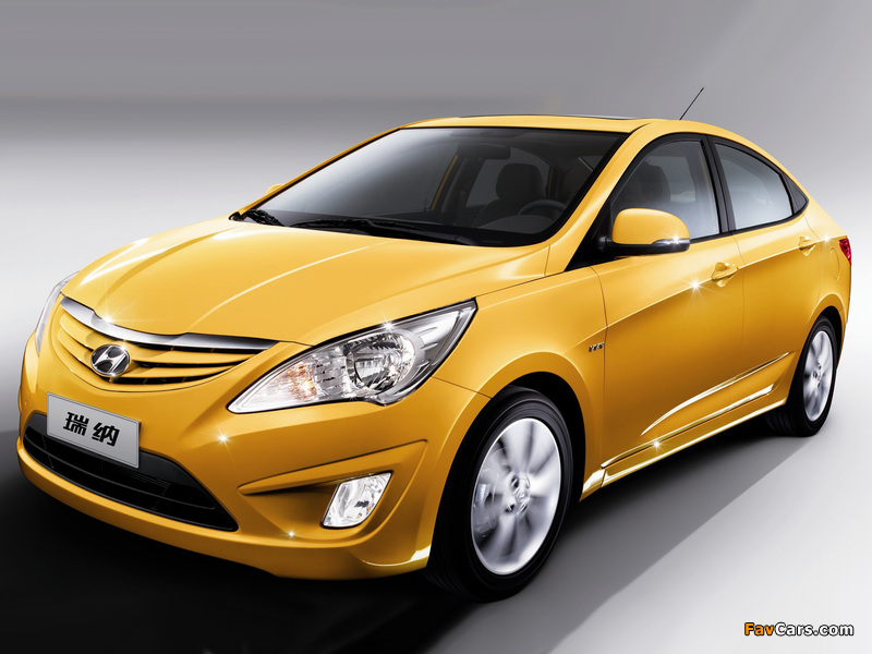 Hyundai Verna (RB) 2010 wallpapers (800 x 600)