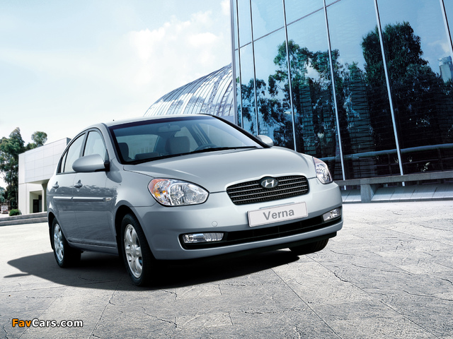 Photos of Hyundai Verna 2006–09 (640 x 480)