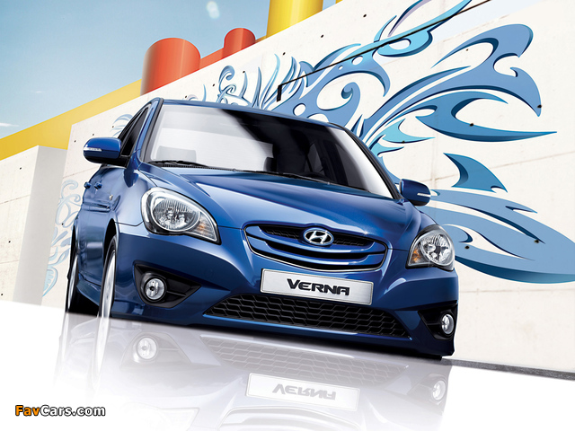 Hyundai Verna 2009–10 wallpapers (640 x 480)