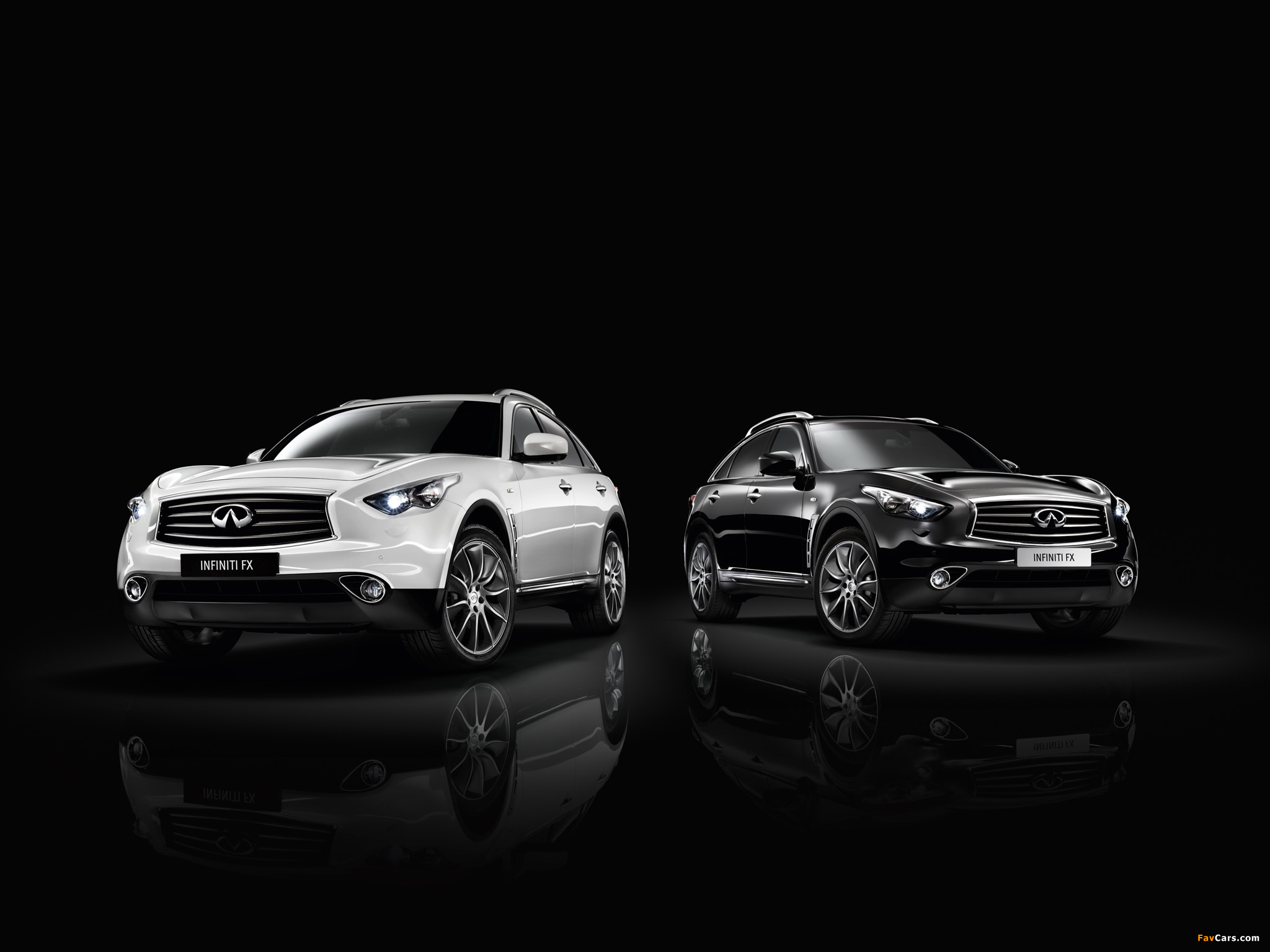 Infiniti FX Black and White (S51) 2013 wallpapers (2048 x 1536)