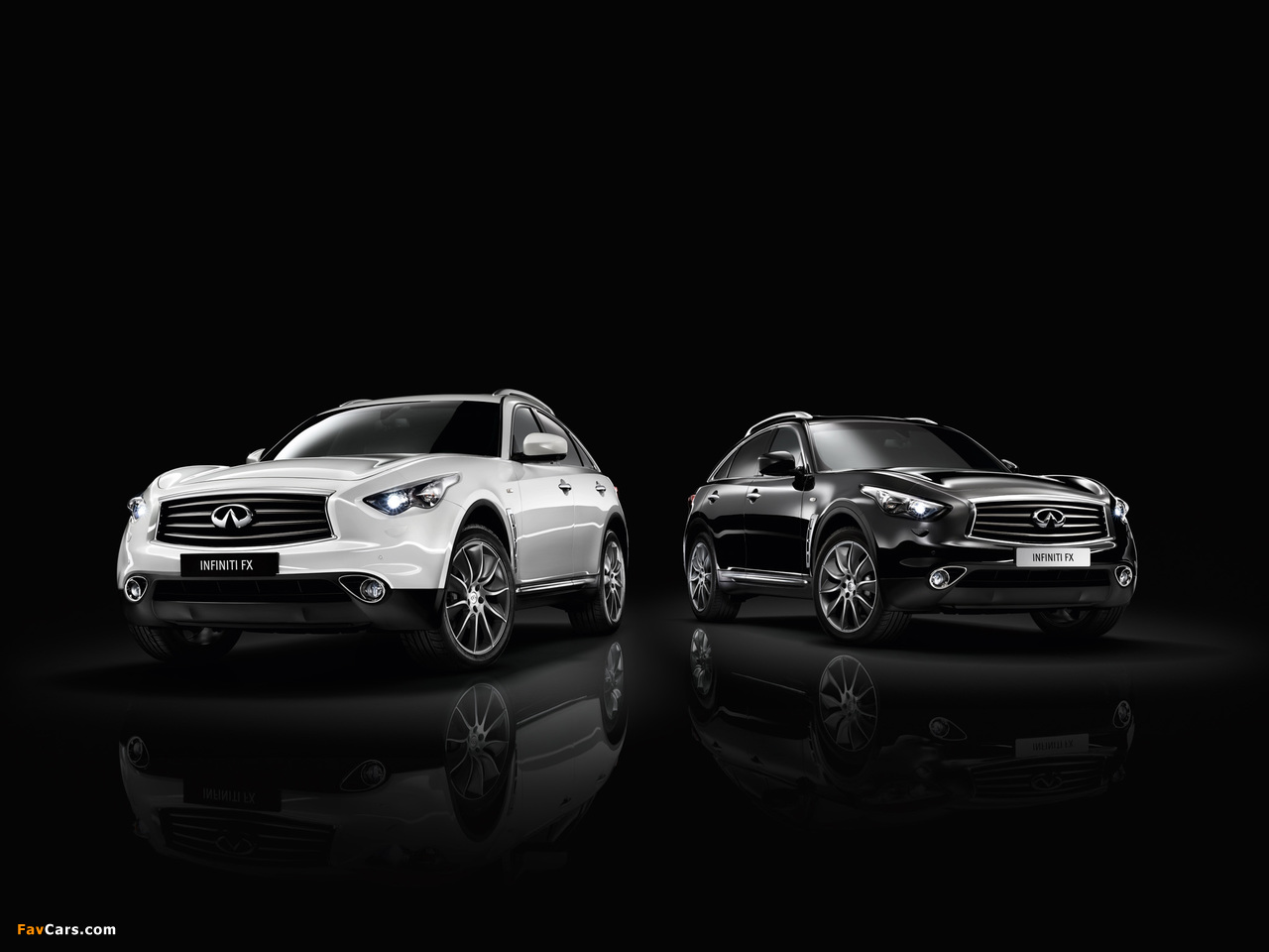 Infiniti FX Black and White (S51) 2013 wallpapers (1280 x 960)