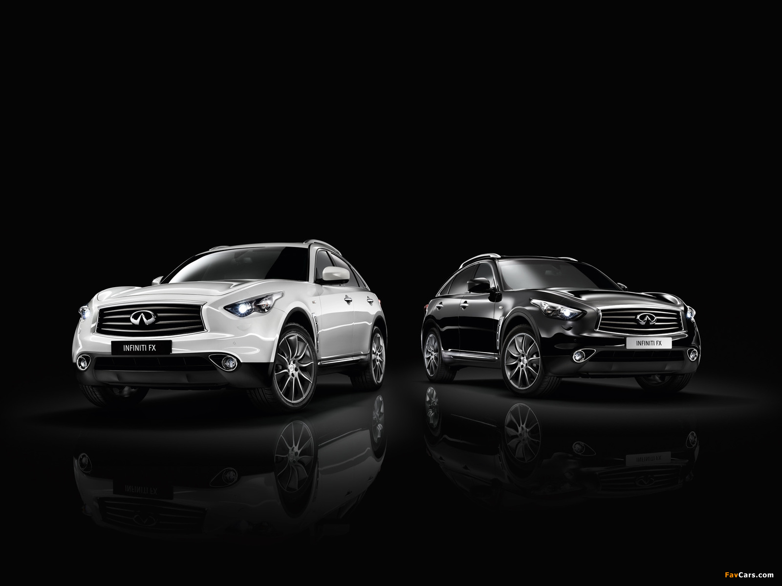 Infiniti FX Black and White (S51) 2013 wallpapers (1600 x 1200)