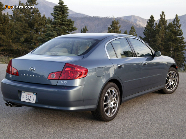 Infiniti G35 2005–06 photos (640 x 480)