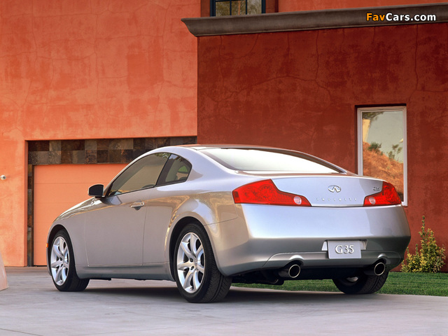 Infiniti G35 Coupe (CV35) 2002–05 wallpapers (640 x 480)