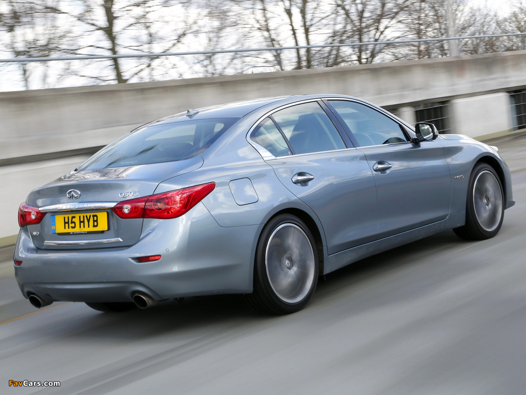 Infiniti Q50S Hybrid UK-spec (V37) 2013 pictures (1024 x 768)