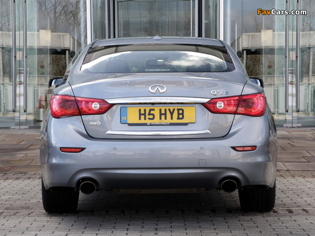 Photos of Infiniti Q50S Hybrid UK-spec (V37) 2013 (640 x 480)