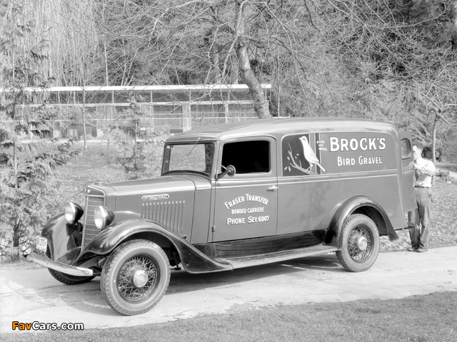 1934–37 International C-1 Panel Truck photos (640 x 480)