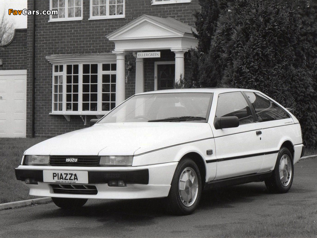 Isuzu Piazza Turbo UK-spec 1986–90 pictures (640 x 480)