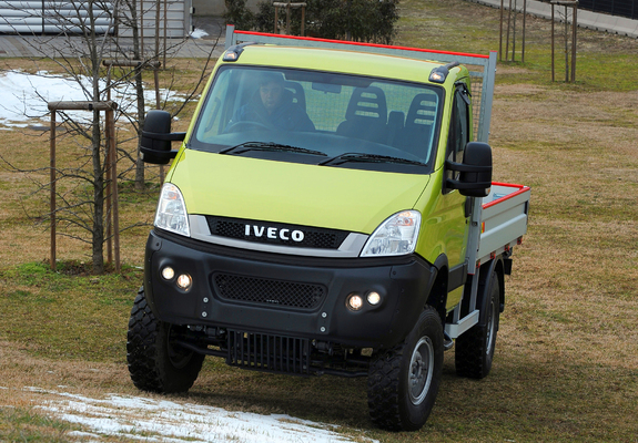Iveco EcoDaily 4x4 Chassis Cab UK-spec 2009–11 wallpapers