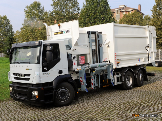 Iveco Stralis 270 CNG 6x2 Rolloffcon 2010–12 wallpapers (640 x 480)
