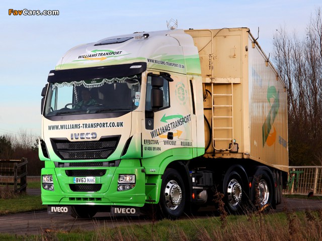 Pictures of Iveco EcoStralis Hi-Road 460 6x2 UK-spec 2013 (640 x 480)