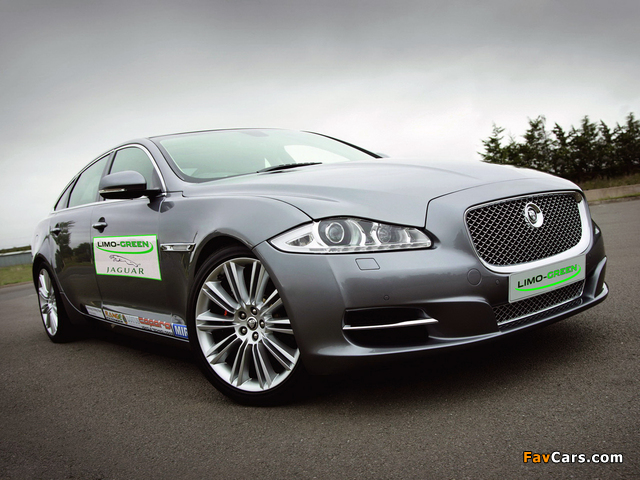 Images of Jaguar XJ Limo-Green Hybrid Prototype (X351) 2010 (640 x 480)