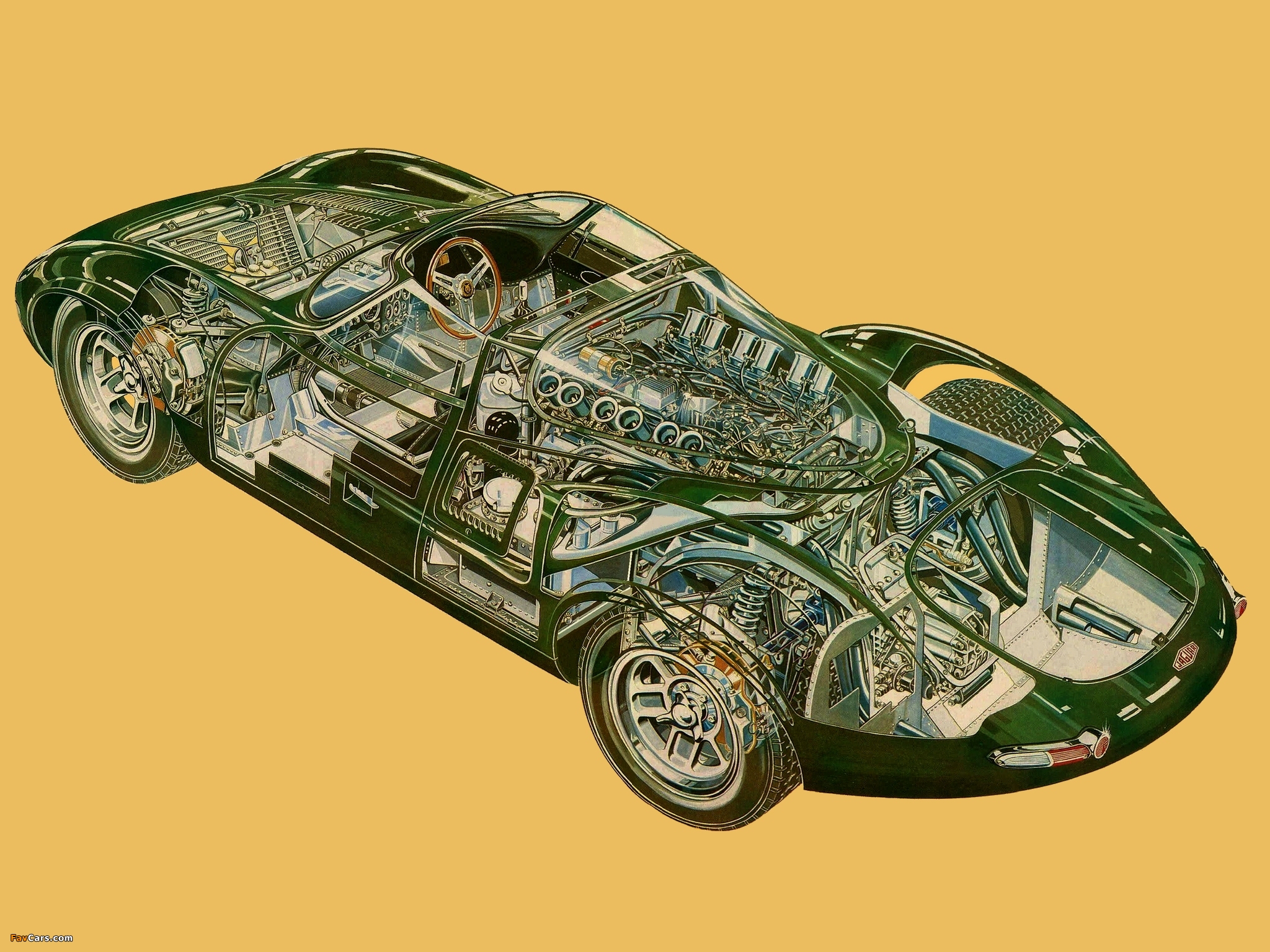 Jaguar XJ13 V12 Prototype Sports Racer 1966 wallpapers (2048 x 1536)