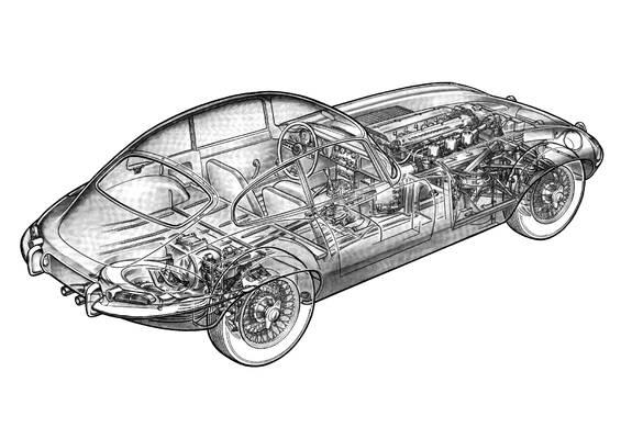 Jaguar E-Type Fixed Head Coupe (Series I) 1961–67 wallpapers