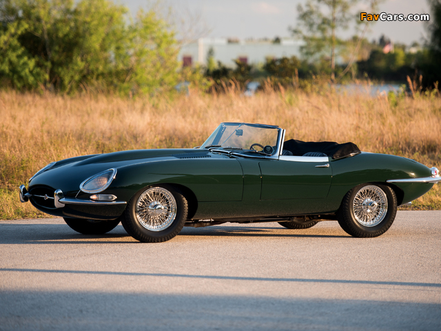 Jaguar E-Type 4.2-Litre Open Two Seater US-spec (XK-E) 1964–1967 photos (640 x 480)